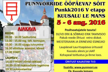 5 – 6. August Kuusalu day endurance race Phase V