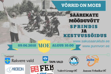 Punnvõrride ökosõidu race guide 9. June Moel.